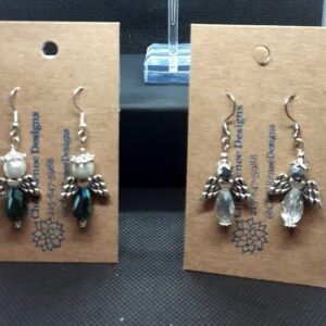 DarkGreen Angels & Silver Crystal